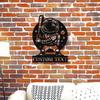 Soccer Player Wall Art Metal Sign Personalized Sports Gift Teen Room Decor Iron Custom Name Plate
