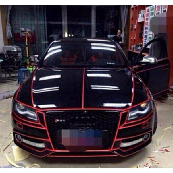 1 Roll 46M Red Reflective Strip Sticker Tape For Car Motorcyle Body Trim Decal