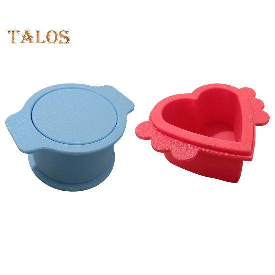 Heart And Circle Cake Pop Cutter Set 2-in-1 Plastic Cake Mold for Uniform Baking Cake Plunger Cutter