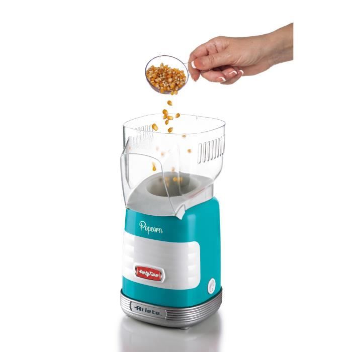 Machine À Popcorn - Ariete - Party Time - Cuisson À L'air Chaud - Bleu