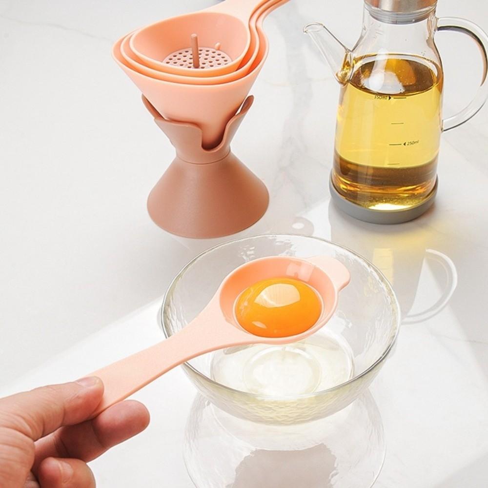 6 in-1 Kitchen Funnel Set BPA-Free Large Opening Oil and Wine Funnel Kit with Filter Strainer Food Grade Plastic