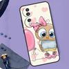 Cute Cartoon Owl Case For Honor X8b X9b X9a X8a X7a X6a X7 X8 X9 Cover For Honor Magic 6 5 Pro 50 70 90 Lite