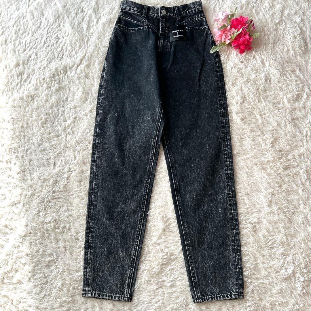[New with tag] MOUSSY High Waist Denim Black 23 inches