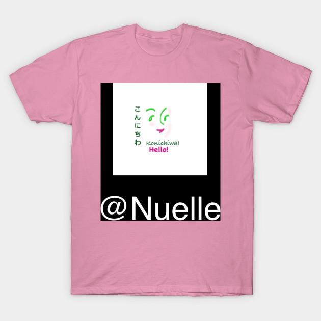 T-Shirt Damen Bei Nuelle Konichiwa Hallo Harajuku Print Kawaii T-Shirt Sommer Kurzarm Damen T-Shirt Oberteil