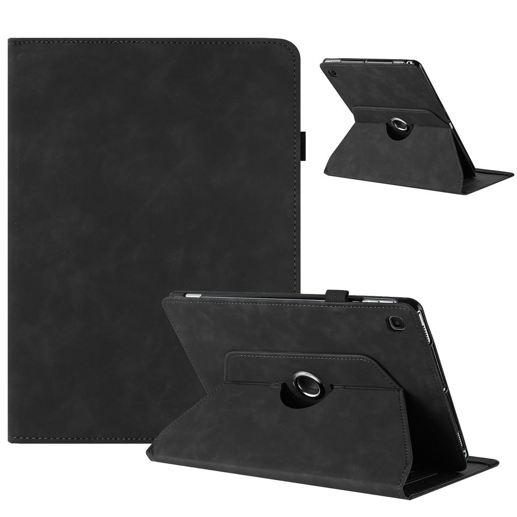 For Samsung Galaxy Tab A 10.1 (2019) SM-T510 (Wi-Fi)/SM-T515 (LTE) Case Rotating Stand Solid Color PU Leather Tablet Cover