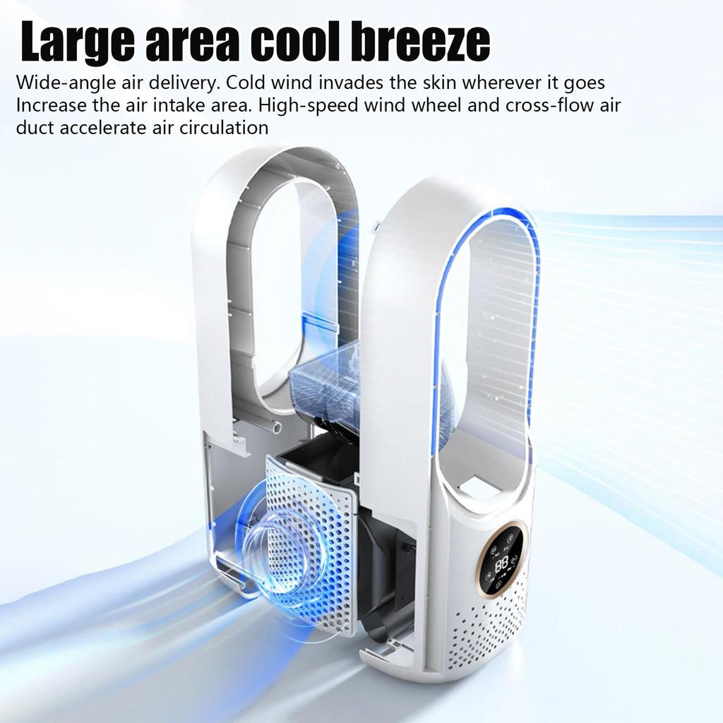 Portable Fan With Mist Small Water Cooling Mist Fan 6-Speed Summer Hot Weather Mister With 6-Hour Auto-Off Timer For Offices