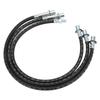 3pcs Extended Brake Line Kit Rear Front Rubber Replacement for Hilux LN106R LN46 RN46 YN65R