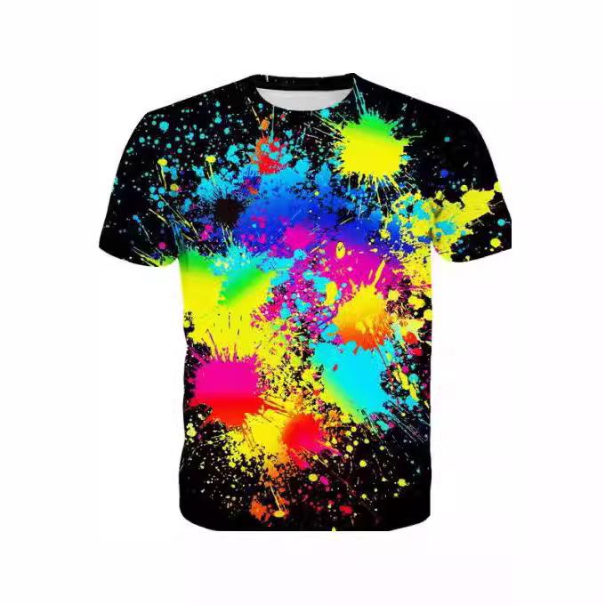 Graffiti 3D Printed T-shirts for Men, Women, Harajuku Streetwear, Androgynous Tops Supplied Directly from the Manufacturer