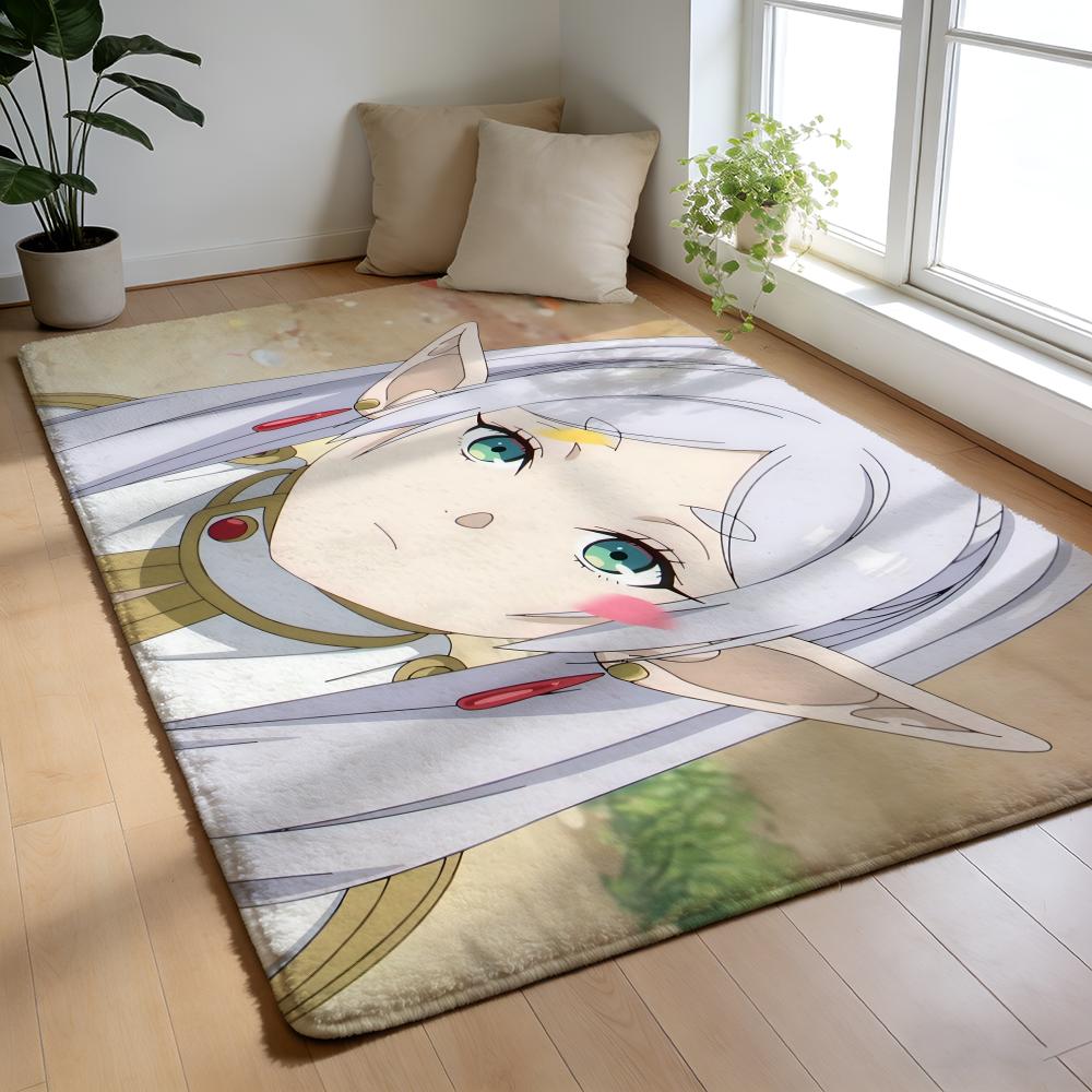 F-Frieren B-Beyond Journeyis End Floor Mat Soft Thick High Density Flannel Mat Non-Slip Absorbent Rug For Bathroom Bedroom Home
