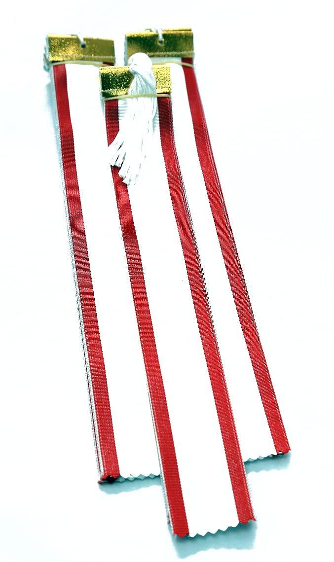 

Red Selvedge Pennant Ribbon, 2.4cm x 25cm (Value Pack of 30) with Smudge-Resistant Pen. Perfect for Trophies, Cups, Winners, Awards, and Ceremonies.