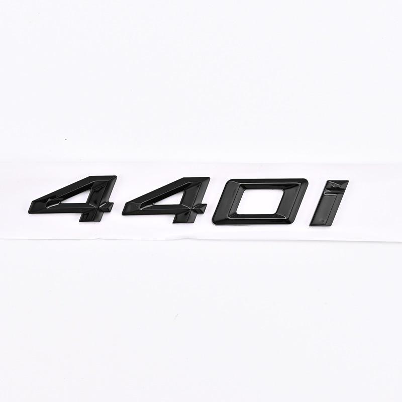 Compatible Emblem for 2020-2023 BMW 4 Series 420i, 425i, 430i, and 440i - Modified Rear Displacement Badge