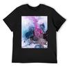 Abstract Watercolor Painting T-Shirt Rapper Graphic Tees Aesthetic Clothes Summer Tops Quick-drying Workout Shirts for Men