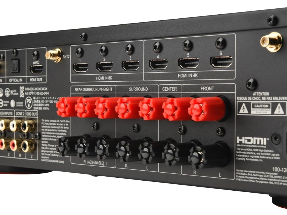 JBL MA710 SÍŤOVÝ 7.2 KANÁLOVÝ AV RECEIVER DOMÁCÍHO KINA 110 W 8K Wi-Fi Bluetooth Dolby Atmos, JBL by HARMAN