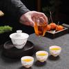 Shangqi Mutton-Fat Jade Style Travel Gongfu Tea Set