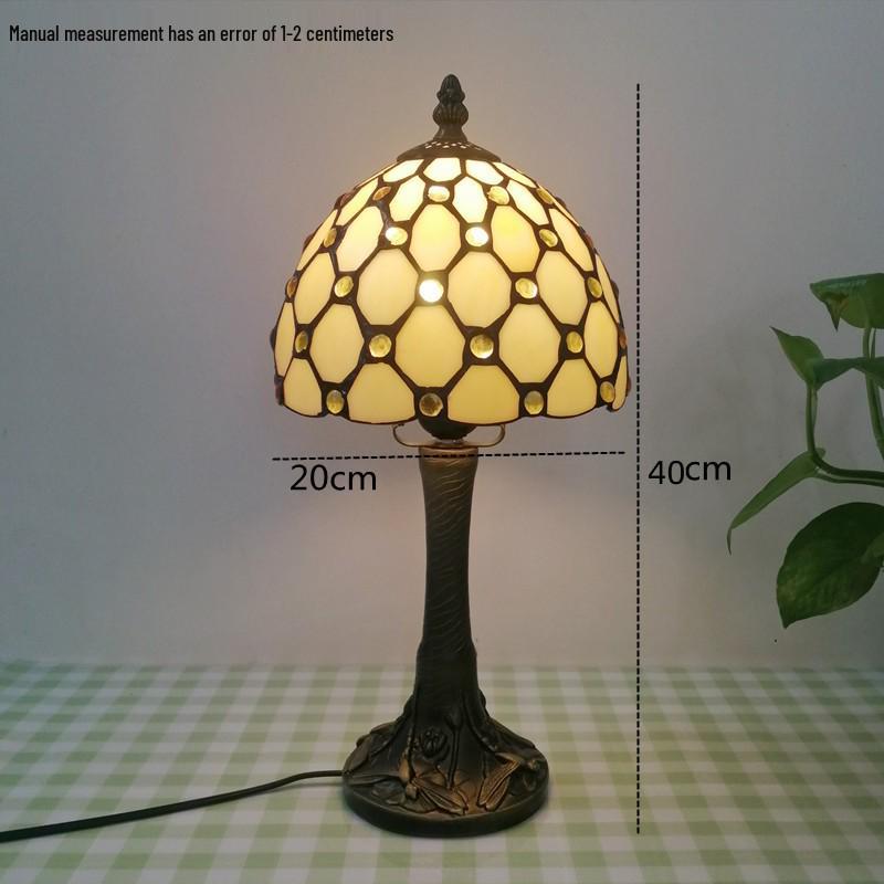 Tiffany Style Desk Lamp for Bedroom, Living Room, or Children's Room Night Light