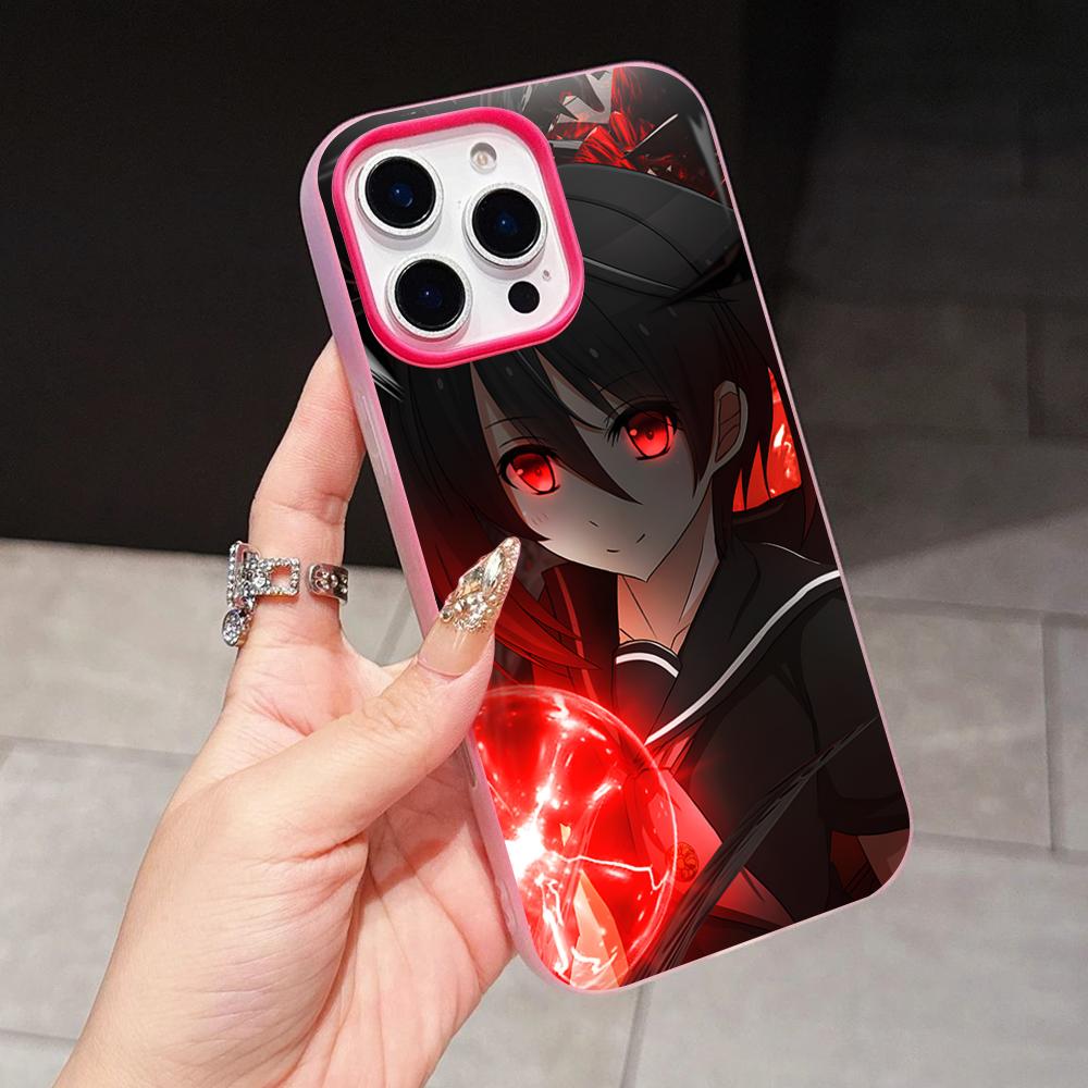 

Akame Kurome Jelly Double layer Rose Red Mobile Phone Case for iPhone 17 16 15 14 13 12 11 Air Pro Max Plus Protective iPhone 11