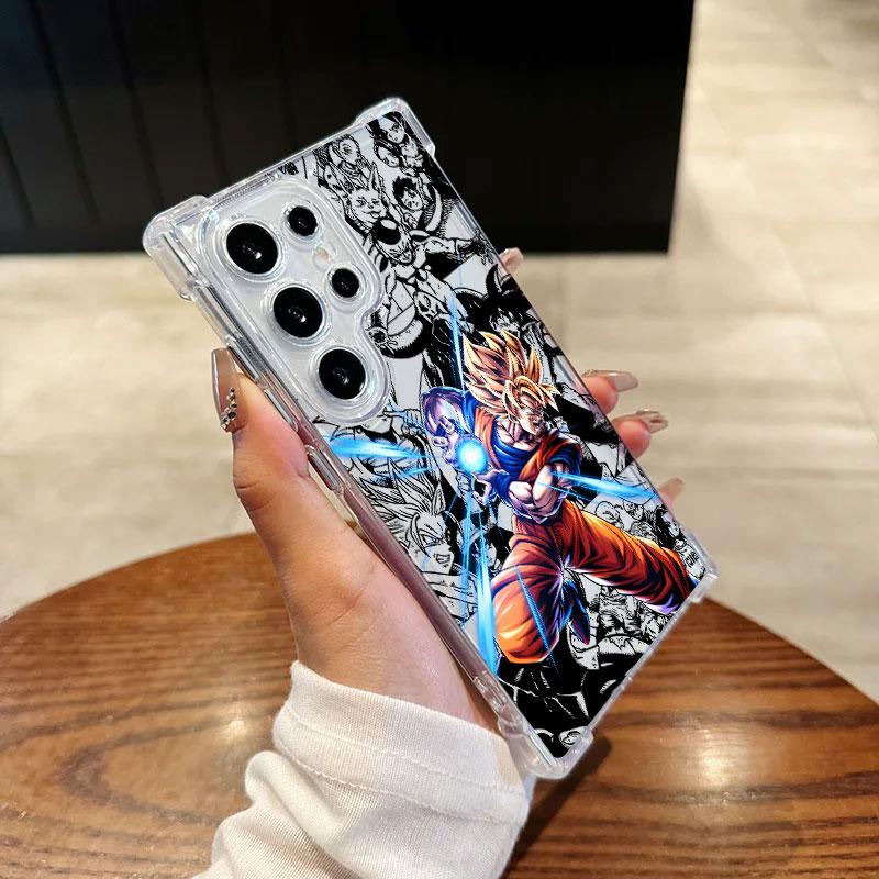 Anime Goku Vegeta Frieza D-Dragon Ball Phone Case For Samsung Galaxy S25 FE S26 S24 S23 S22 S21 Ultra S26 Plus S25FE Clear Cover