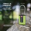 Portable TSA Zinc Alloy Combination Lock with Steel Cable for Luggage