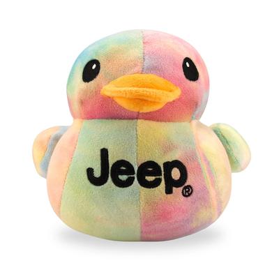 Jeep Text Logo Plush Duck Tie Dye Perfect for the Ducking Enthusiast In - You.