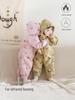Newborn Warm Hooded Baby Jumpsuit for Autumn/Winter - Boys & Girls Crawling Romper