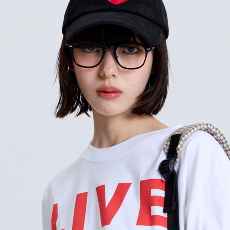 

macni CORDUROY HEART DEEP BALL CAP BLACK BLACK_FREE