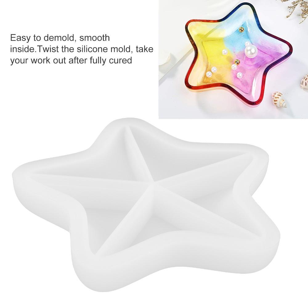 White Seastar Marine Series 15.5cm Box Mould Silicone Resin Mould  Decorative Ornament