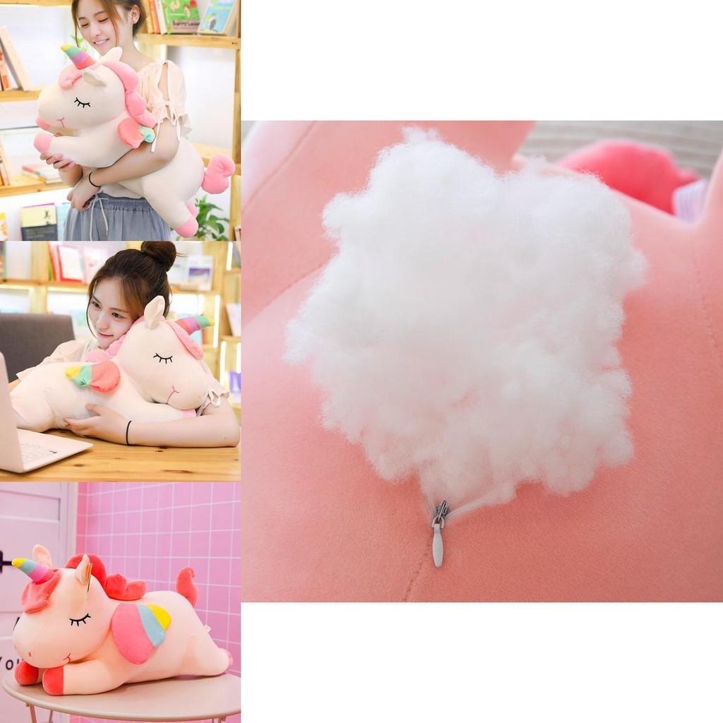 Adorable Unicorn Stuff Toy Soft Plush Doll Cushion Perfect Kids Birthday Gift