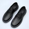 Fashion Spring Autumn Cow Leather Men's Dress Shoes New Designer Fashion Casual Loafers Male Solid Color Soft Sole Driving Shoes Man