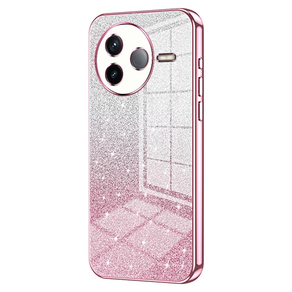 For Xiaomi Poco F7 Pro 5G/Redmi K80 5G Case Electroplating Gradient Glitter TPU Phone Cover