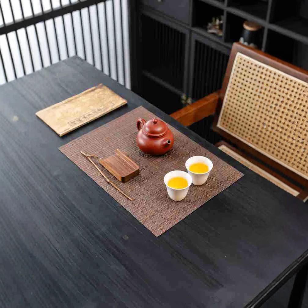 Tea Tray Mat & Table Runner: Heat-Resistant Kung Fu Tea Set Accessories