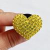 Diamond Rhinestone Peach Heart Car Air Vent Aromatherapy Clip - Love Car Perfume Decoration