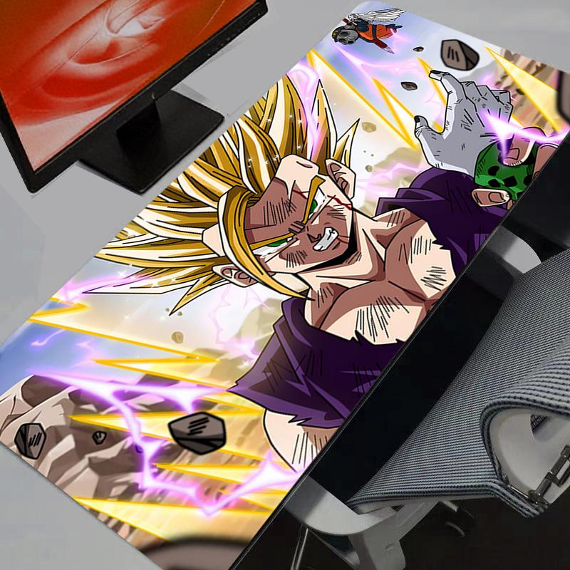 Mausmatte DBZ Dragon Ball Z Mauspade Anime Teppich Gaming Zubehör Großer Teppich Gamer PC Computer Tastatur Schreibtischmatte Mausepad