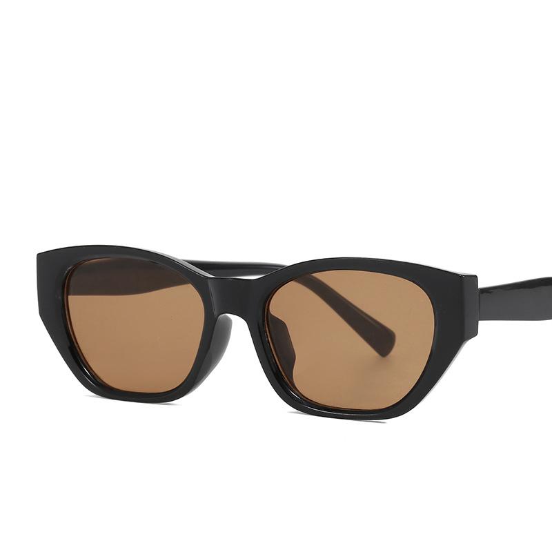 Vintage Okulary Przeciwsłoneczne Kocie Oko dla Kobiet Mężczyzn Retro Prostokątne Okulary Słoneczne Rama PC Unisex Markowe Gogle