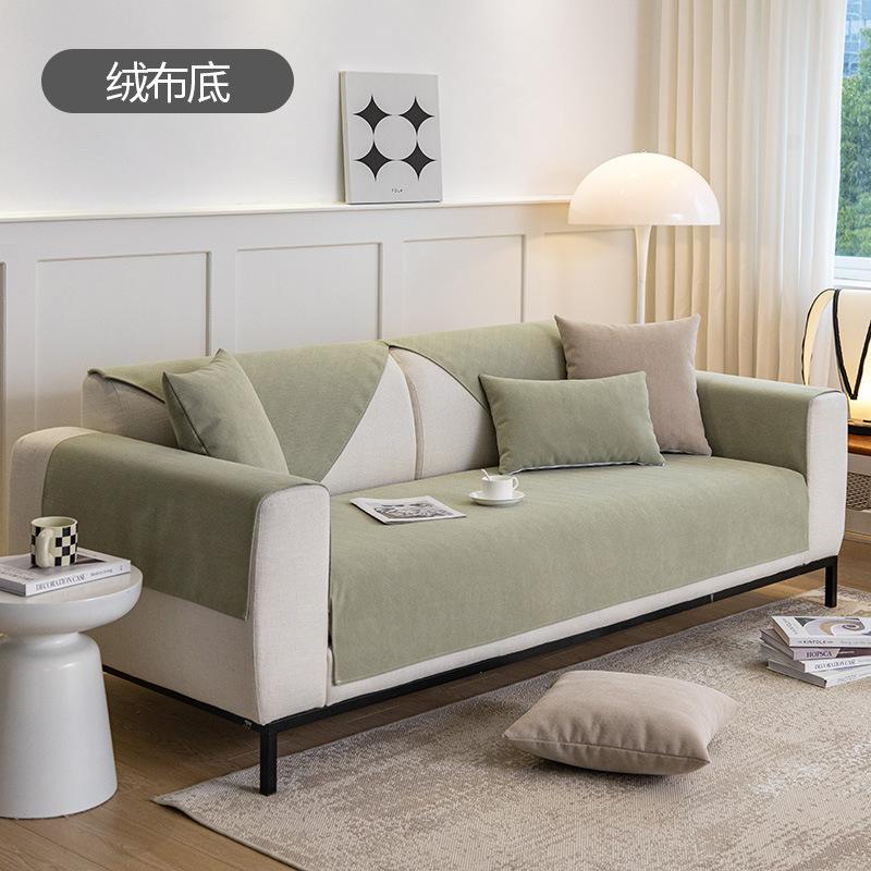 Fischgrätenmuster Chenille Sofakissen Nordisch Minimalistisches Sofakissen Universelles Rutschfestes Sitzkissen für Alle Jahreszeiten