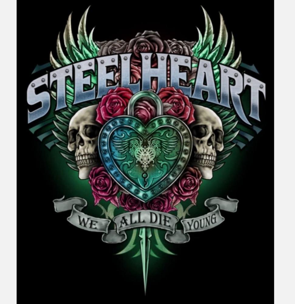 НОВАЯ Редкая Футболка с Классическим Черным Логотипом Группы Steelheart Все Размеры Подарок Для Фаната