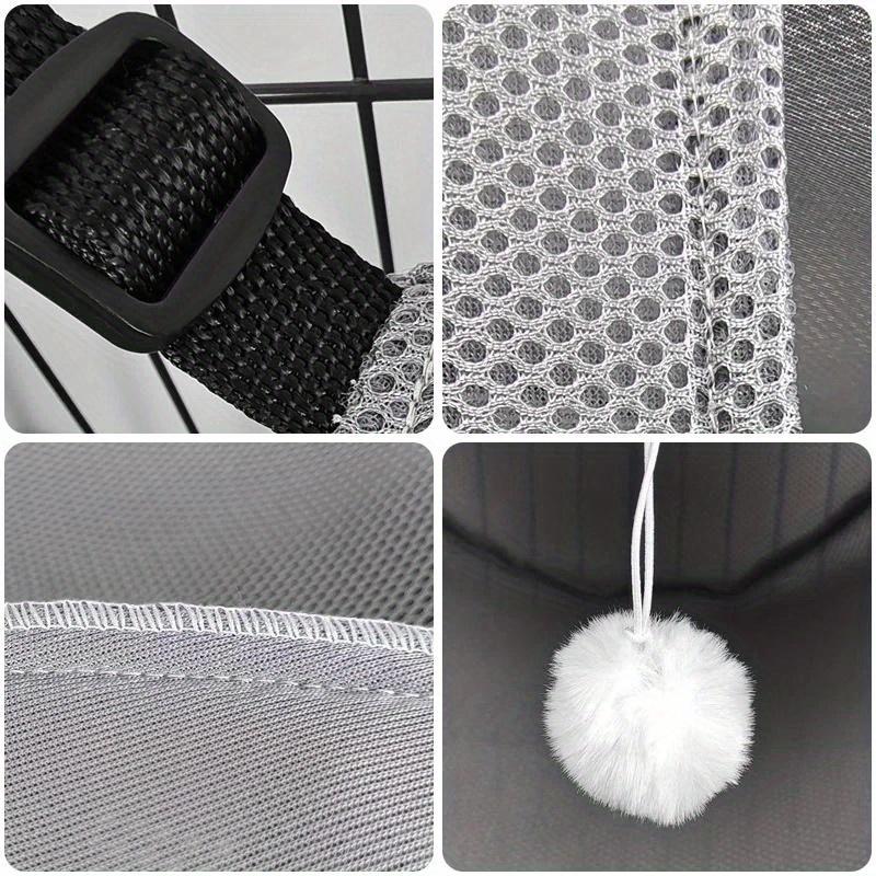 A Pet Bed Made of Breathable Mesh, Designed As a Cat Hammock, Adjustable for Indoor Use, Offering a Cozy Space for Cats