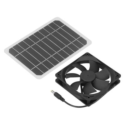 6W Solarpanel mit Lüfter, Mini-Ventilator, solarbetriebener Abluftventilator für Haustier, Hund, Hühnerstall