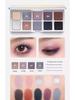 Shedella Dreamy 10-Color Eyeshadow Palette: Blue, Black Glitter, Green Ripple Shades
