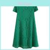 Elegante Abito in Pizzo Stile Europeo Abito Corto Svasato Vita Alta