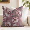 Classic Floral Print Cushion Cover Summer Linen Pillow Case Organic Fabric Cushion Cover DoubleSided Print Sofa Home Decor