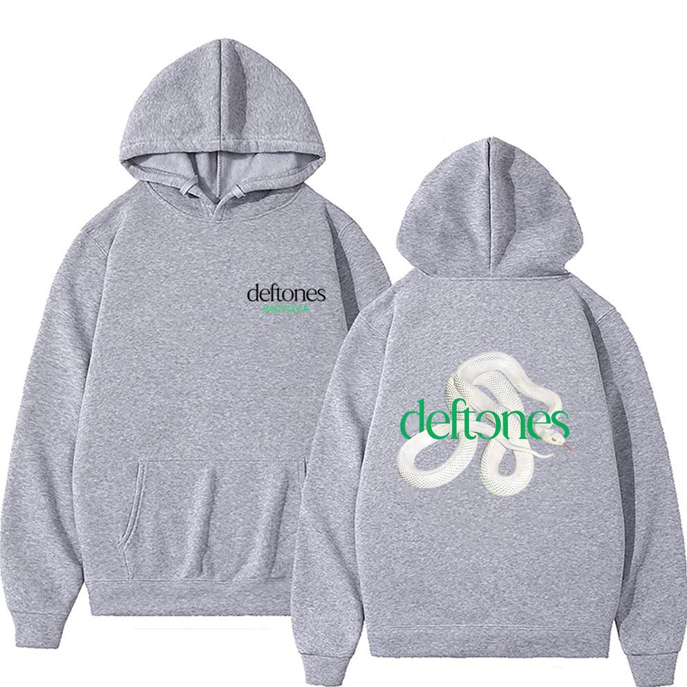 Rockband Deftones Private Music Schlange Grafikdruck Hoodie Herren Damen Vintage Alternative Heavy Metal Übergroße Pullover Hoodies