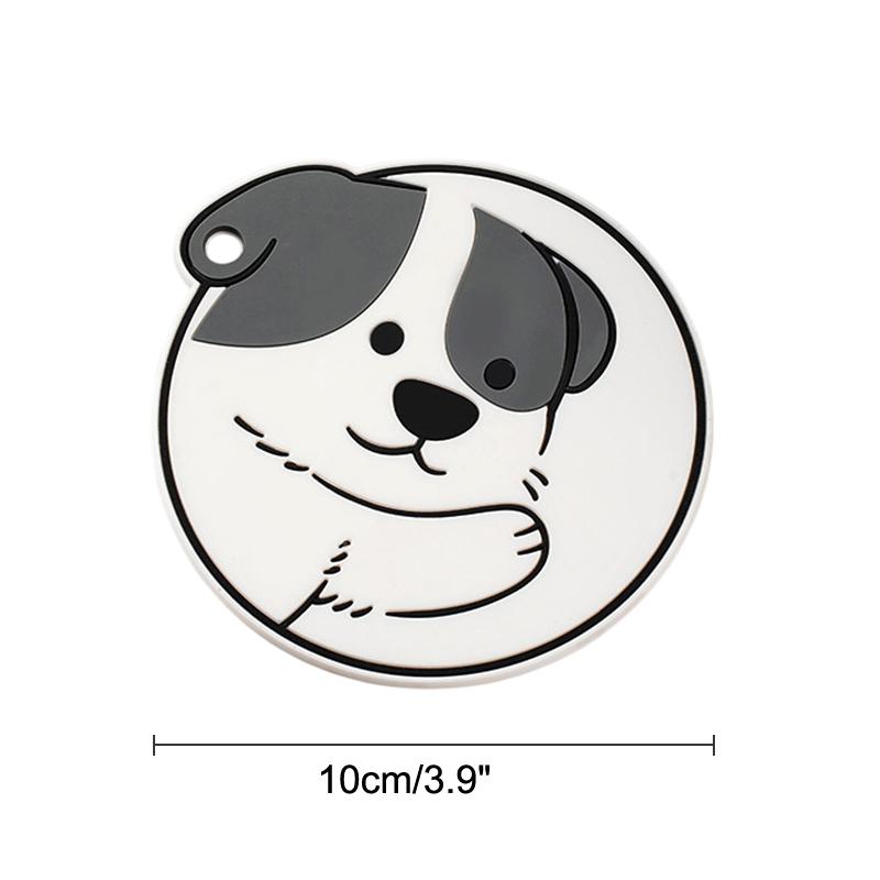 

Cartoon Food Themed Coasters; Round Diatomite Heat Protective Mats; Absorbent Table Accessories for Home Kitchen
