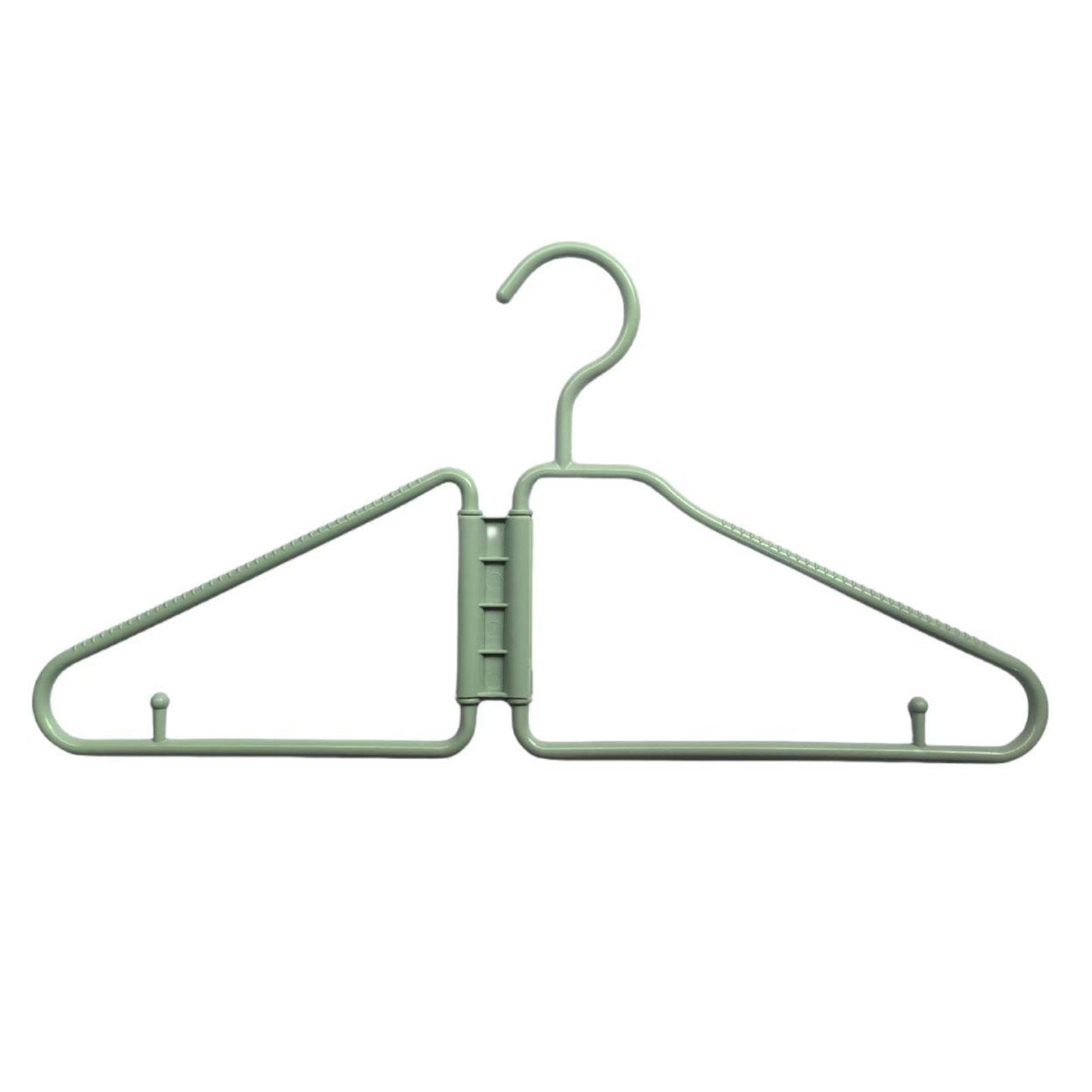 

12pcs Foldable Coat Hanger,Non-Slip Clothes Hangers,Plastic Drying Rack,Multifunctional Clothes Storage Organizer For Travel