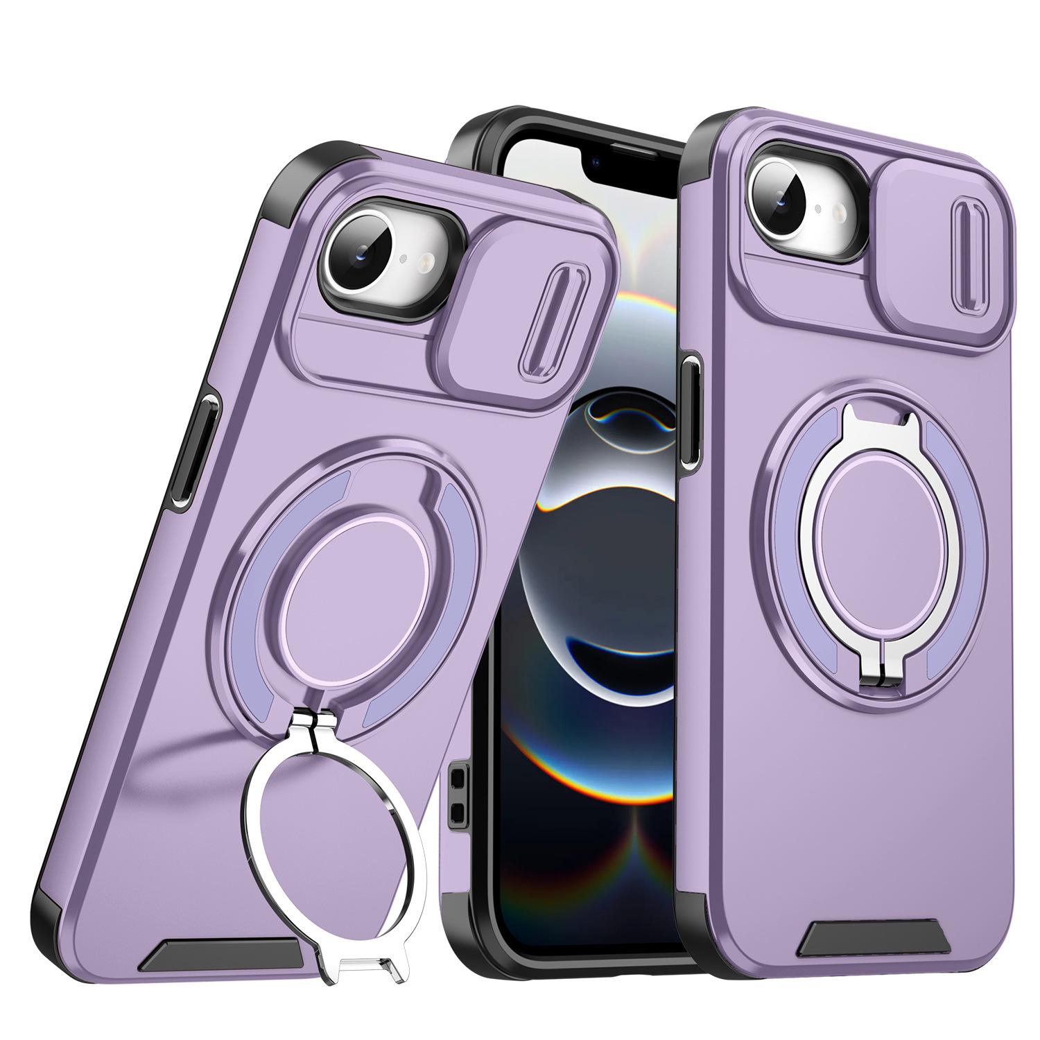 Magnetic iPhone 16e Case: Sliding Window, Full Lens Coverage, Drop-Proof for iPhone 16e