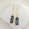 High-End Retro Emerald Crystal Tassel Earrings for Women