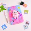 Cartoon Teddy Plush Notebook & Coin Purse Set