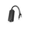 Rainproof POE Splitter 48V to 12V/15V/24V, 2A Gigabit Ethernet for Outdoor Network Monitoring