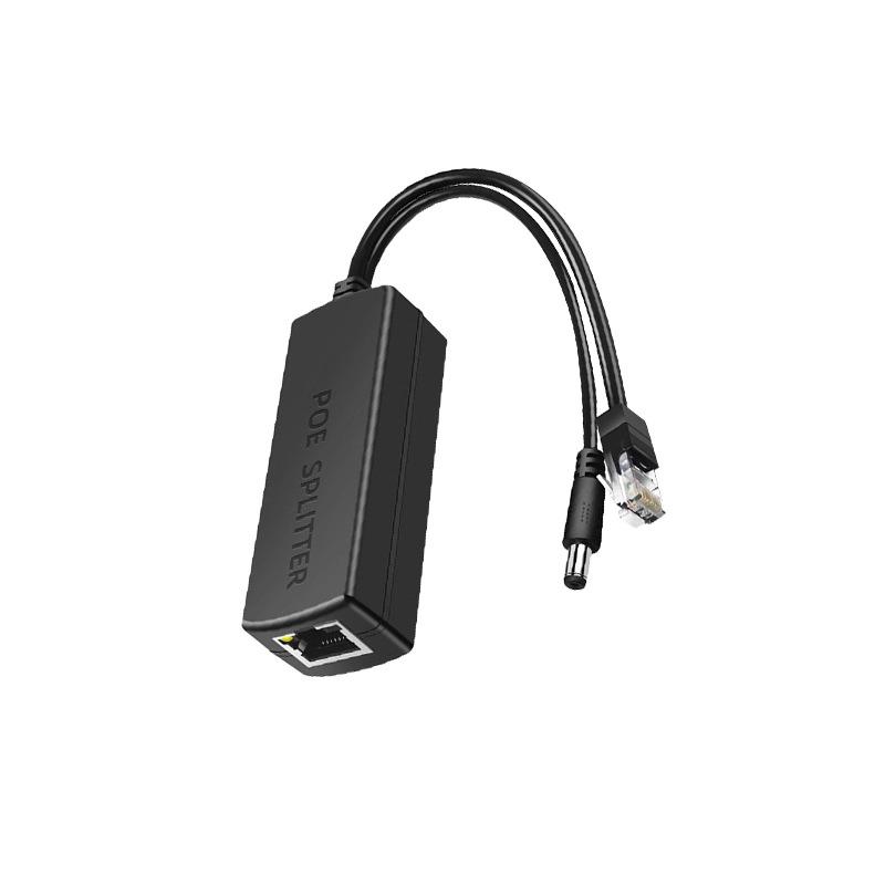 Rainproof POE Splitter 48V to 12V/15V/24V, 2A Gigabit Ethernet for Outdoor Network Monitoring