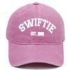 European And American Swiftie Embroidered Baseball Cap Summer Washed Vintage Old School Taylor Fan  Female  Comfortable Breathable Adjustable