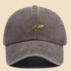 Pc Exquisite Printed Baseball Cap with Stylish Cricket Design InsectThemed Duckbill Hat  Adjustable Size Breathable  Comfo